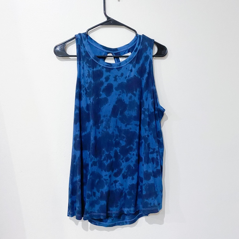 Like New Lou & Grey Blue Tye Dyed Tank Top